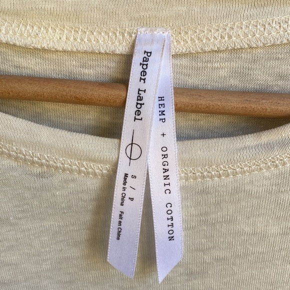 Paper Label Tie Front Boxy Tee - Picture 5 of 8